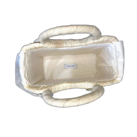 Sensi Studio X REVOLVE Midi Straw Handbag - Cream / Beige - Picture 5 of 6